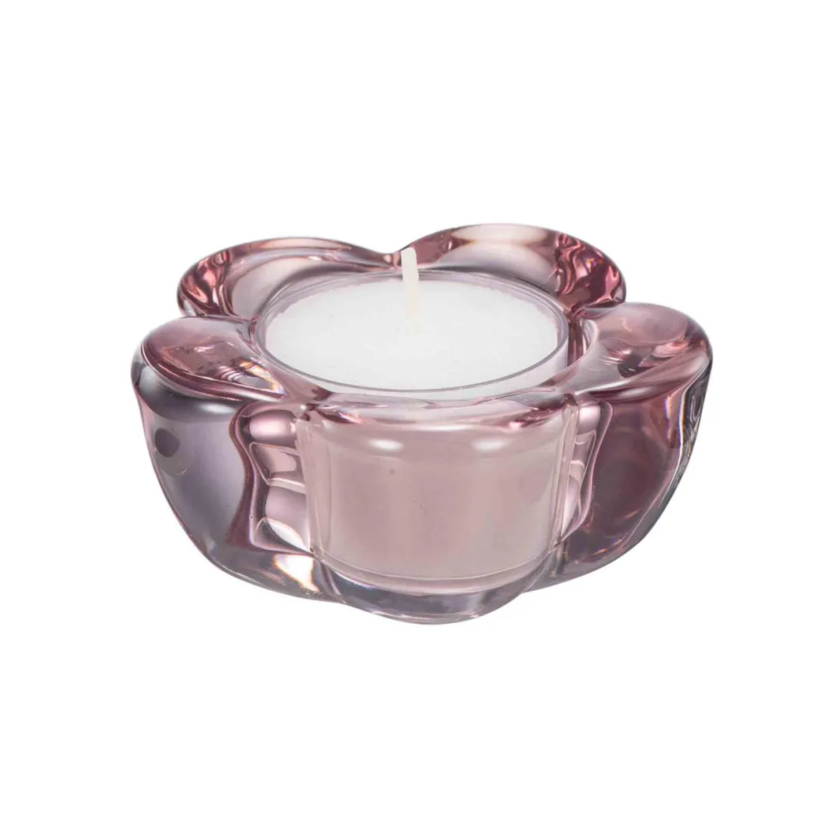 Best Telysholder Blomst 3,8 cm rosa Lysestaker