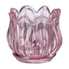 New Telysholder Flora 5,5 cm Rosa Lykter|Lysestaker