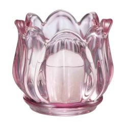 New Telysholder Flora 5,5 cm Rosa Lykter|Lysestaker