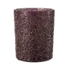 New Telysholder Glitter burgunder 12,5 cm Lykter|Julelys Og Lysestaker