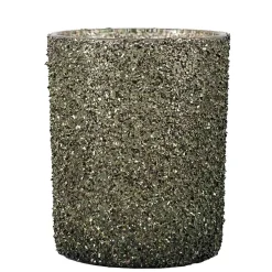 Sale Telysholder Glitter Grønn 12,5cm Lykter|Julelys Og Lysestaker