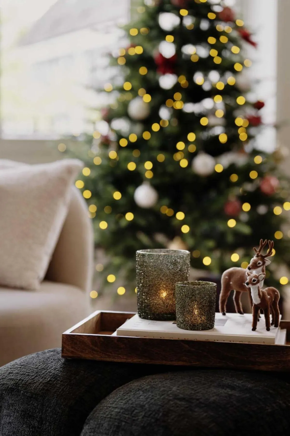 Sale Telysholder Glitter Grønn 12,5cm Lykter|Julelys Og Lysestaker