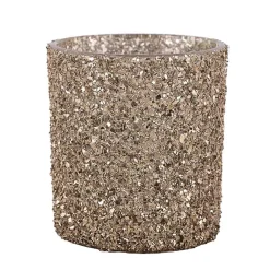Discount Telysholder Glitter Gull 8 cm Lykter|Julelys Og Lysestaker