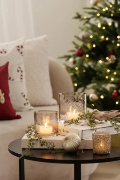 Discount Telysholder Glitter Gull 8 cm Lykter|Julelys Og Lysestaker