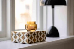 Clearance Telysholder Leah 9,5cm brun Lykter|Lysestaker