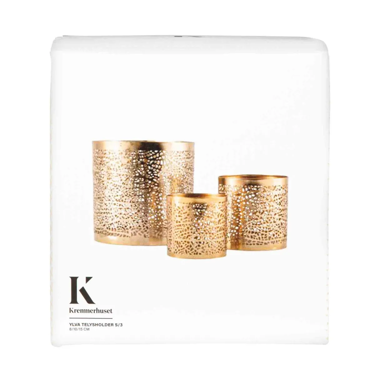 Sale Telysholdere Ylva, 3 stk Lykter|Lysestaker