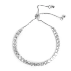 Online Tennisarmbånd, justerbart, Sølv Armbånd